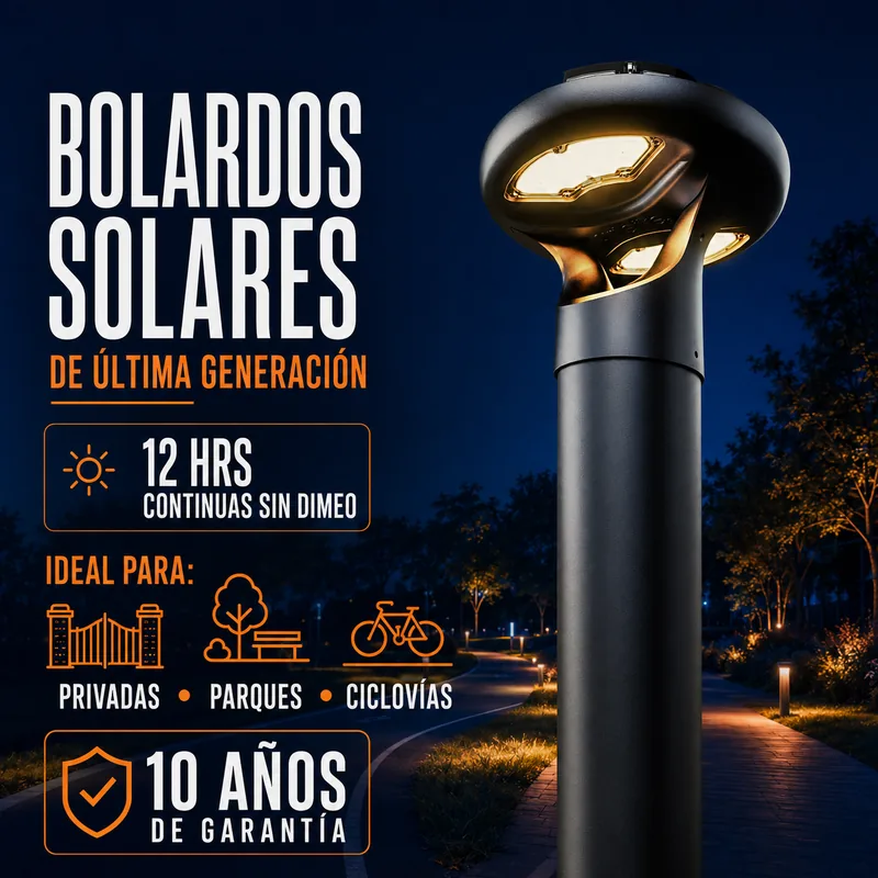 Bolardo solar de última generación