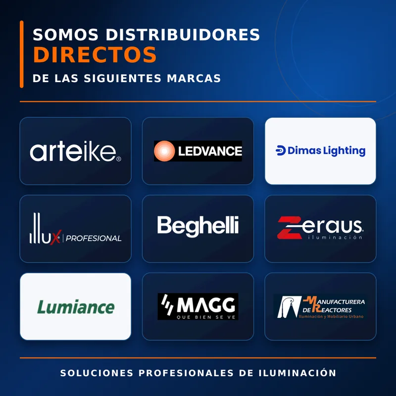 Somos distribuidores directos de las siguientes marcas