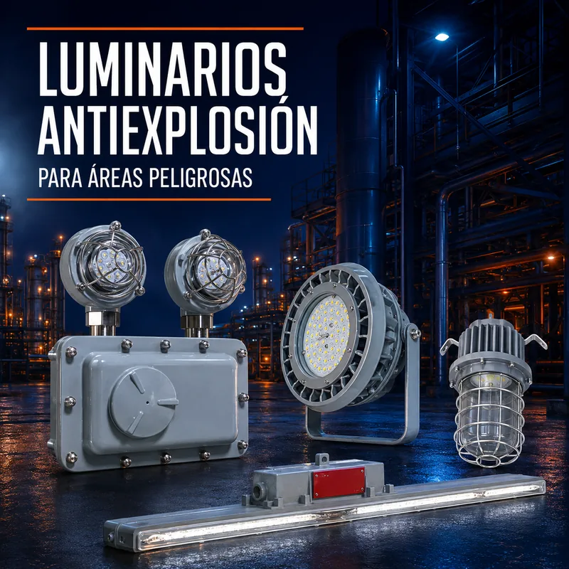 Luminarias antiexplosión para áreas peligrosas