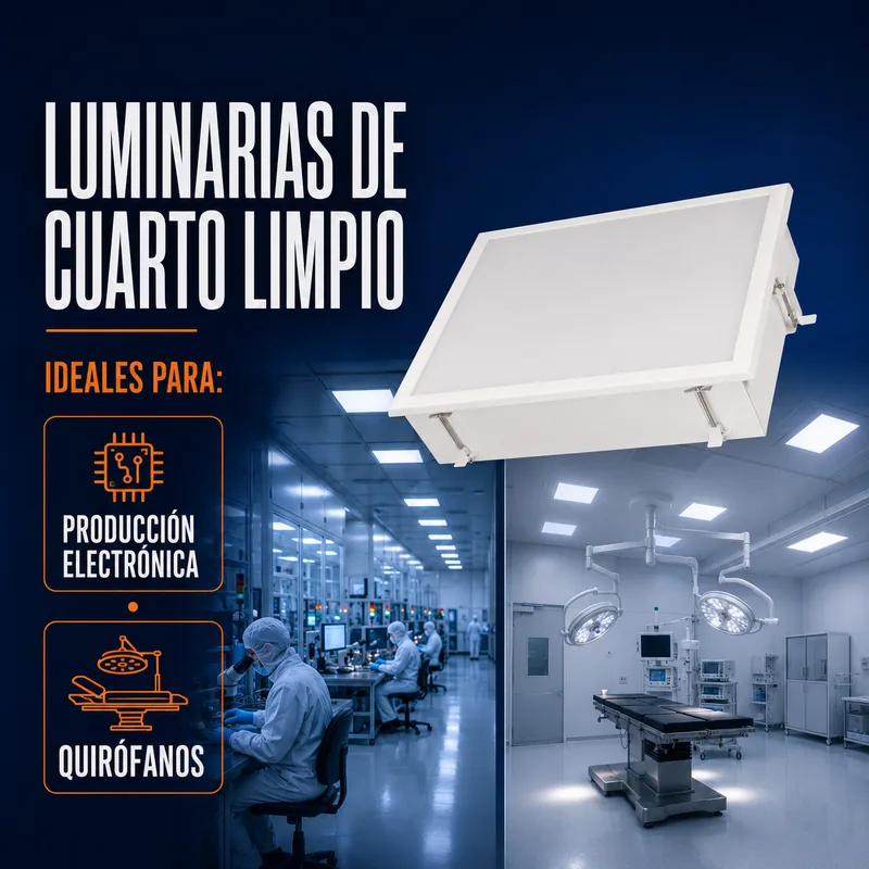 Luminarias para cuarto limpio
